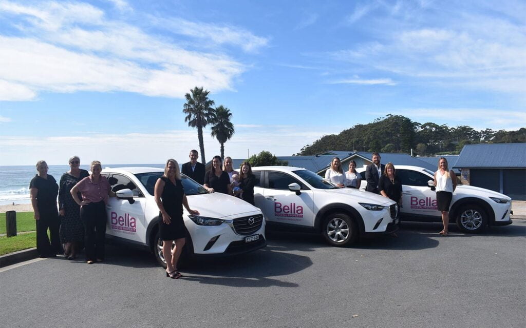 The team and their fleet from Bella Coastal Property