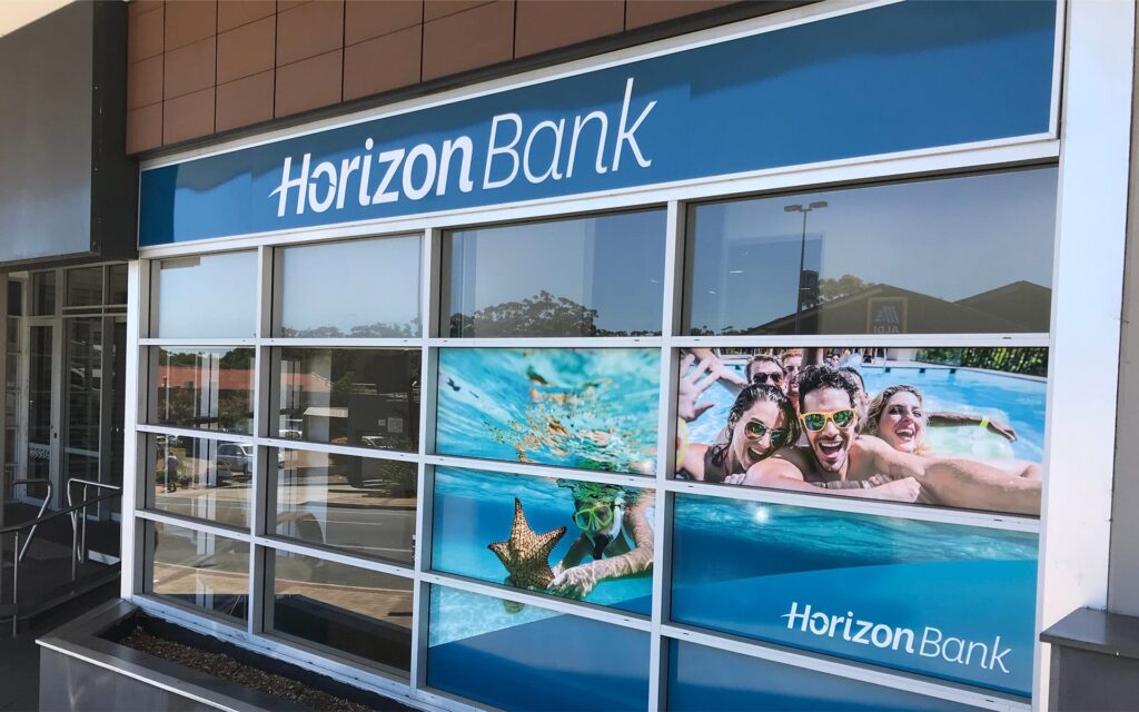 An outside shot from Horizon Banks local offices
