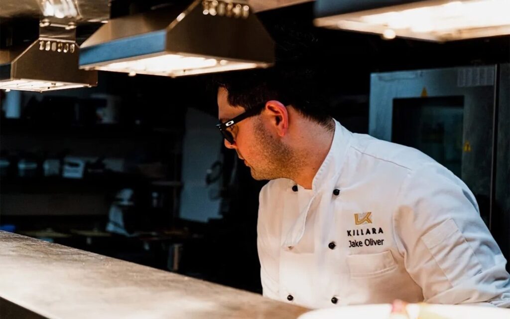 A chef working from Killara Hospitality Services in a kitchen